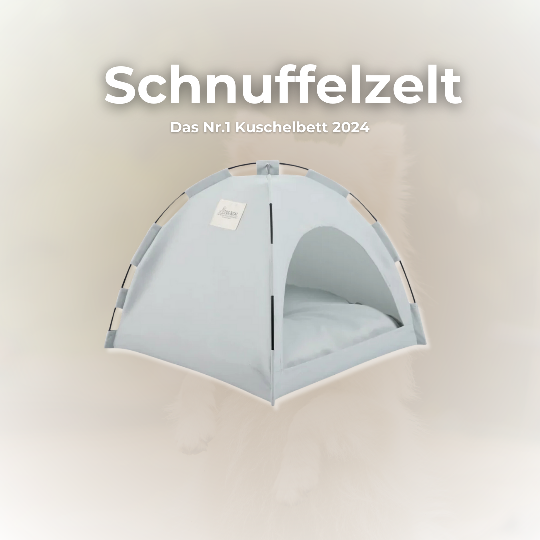 Schnuffelzelt - Kühlendes Bett Zelt für Deinen Vierbeiner - Hund, Katze, Hase