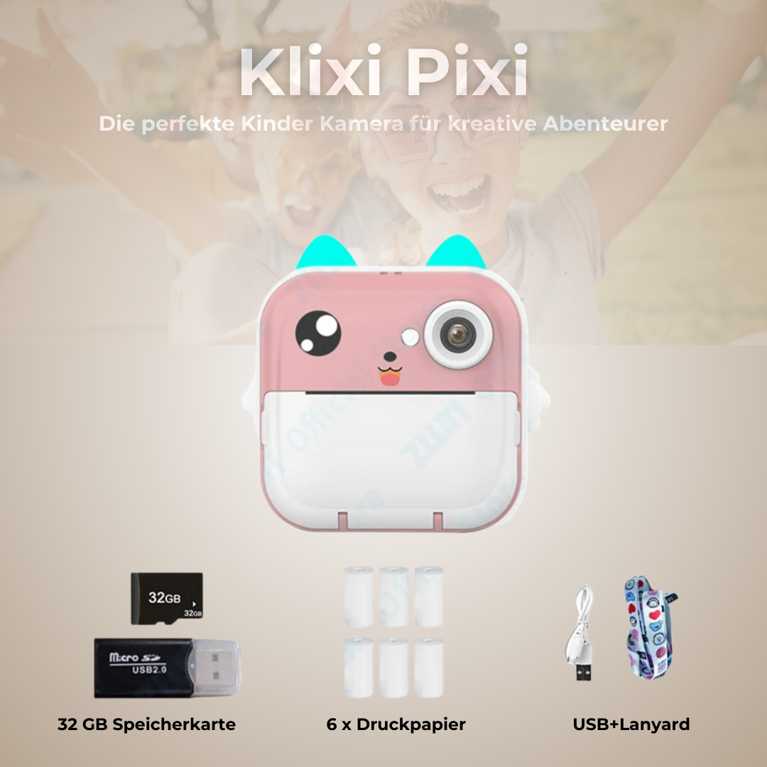 Klixi Pixi - Kids Thermo Kamera mit sofort Druck