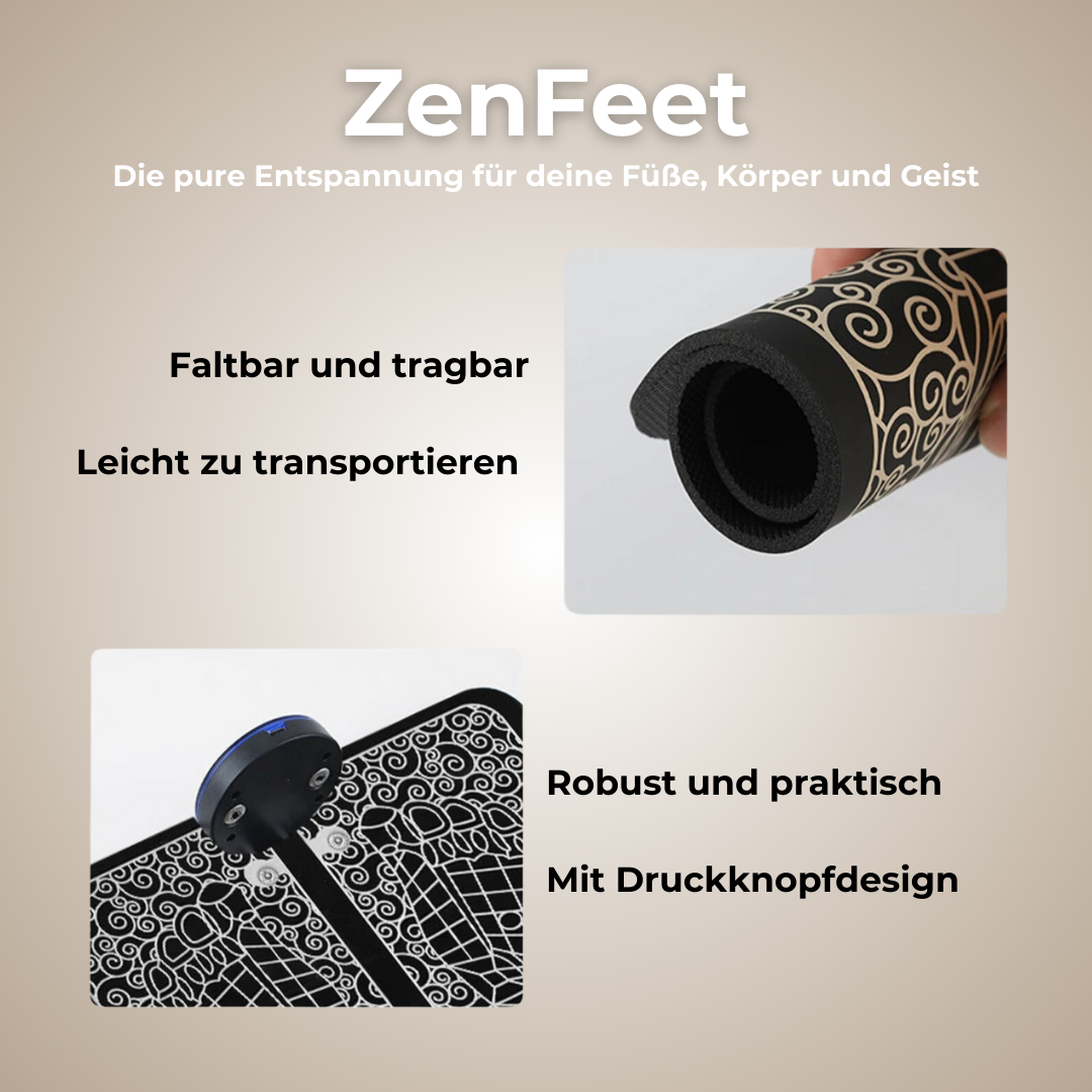 ZenFeet - EMS Fuss Massage Matte - Entspannung auf Knopfdruck