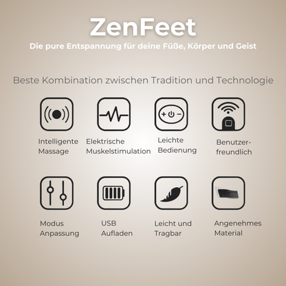 ZenFeet - EMS Fuss Massage Matte - Entspannung auf Knopfdruck